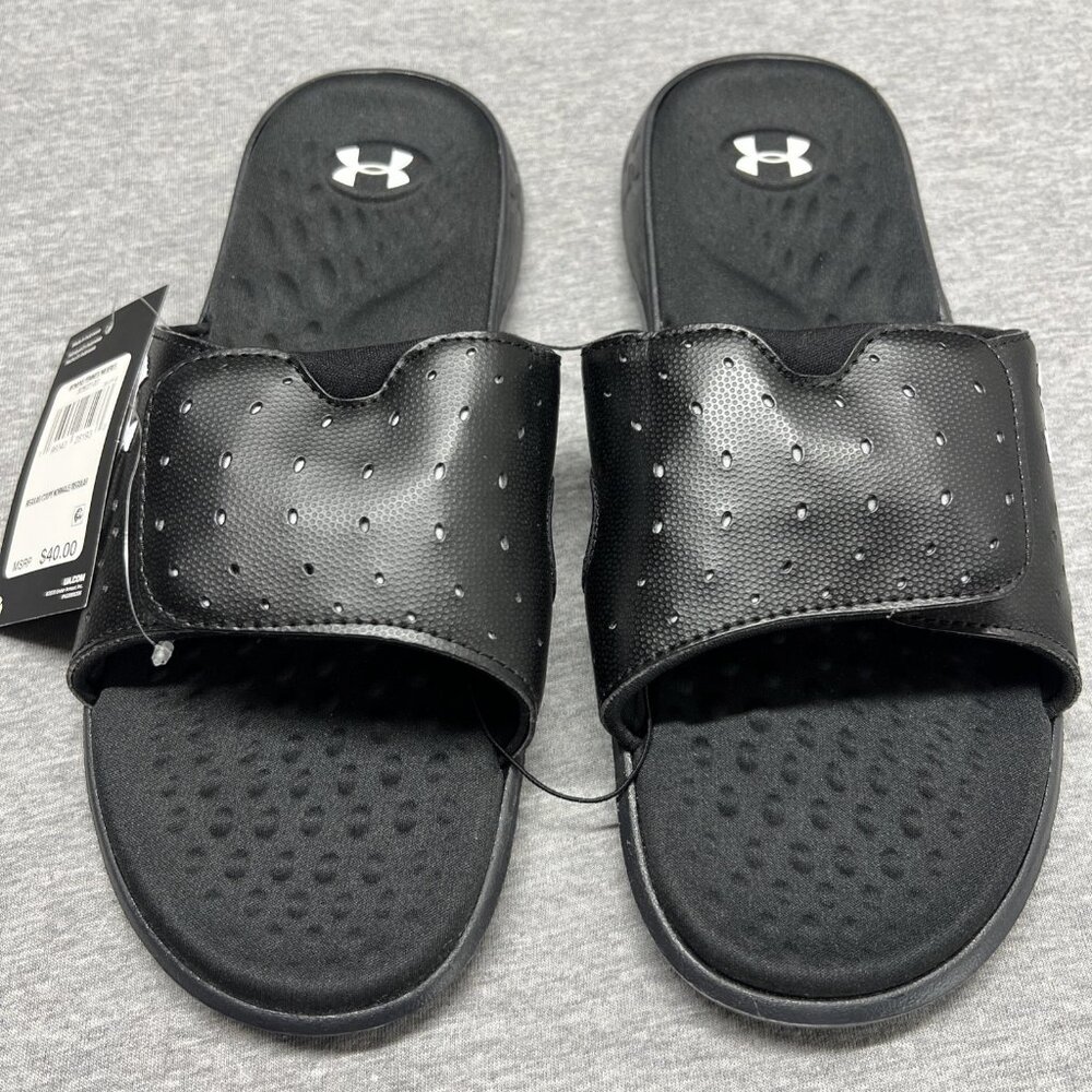 Under Armour Ignite 7 SL Logo UA Women’s Slip On Casual Sandal‎ Slides Shoe Sz 8